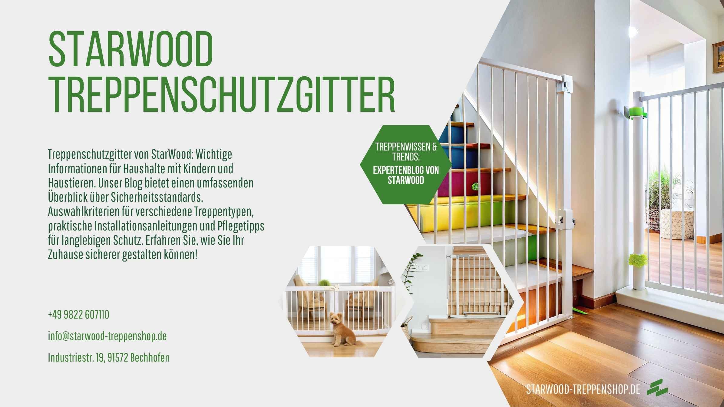 Treppenschutzgitter für Ihre Sicherheit: Maßgeschneiderte Lösungen von Starwood Treppenshop